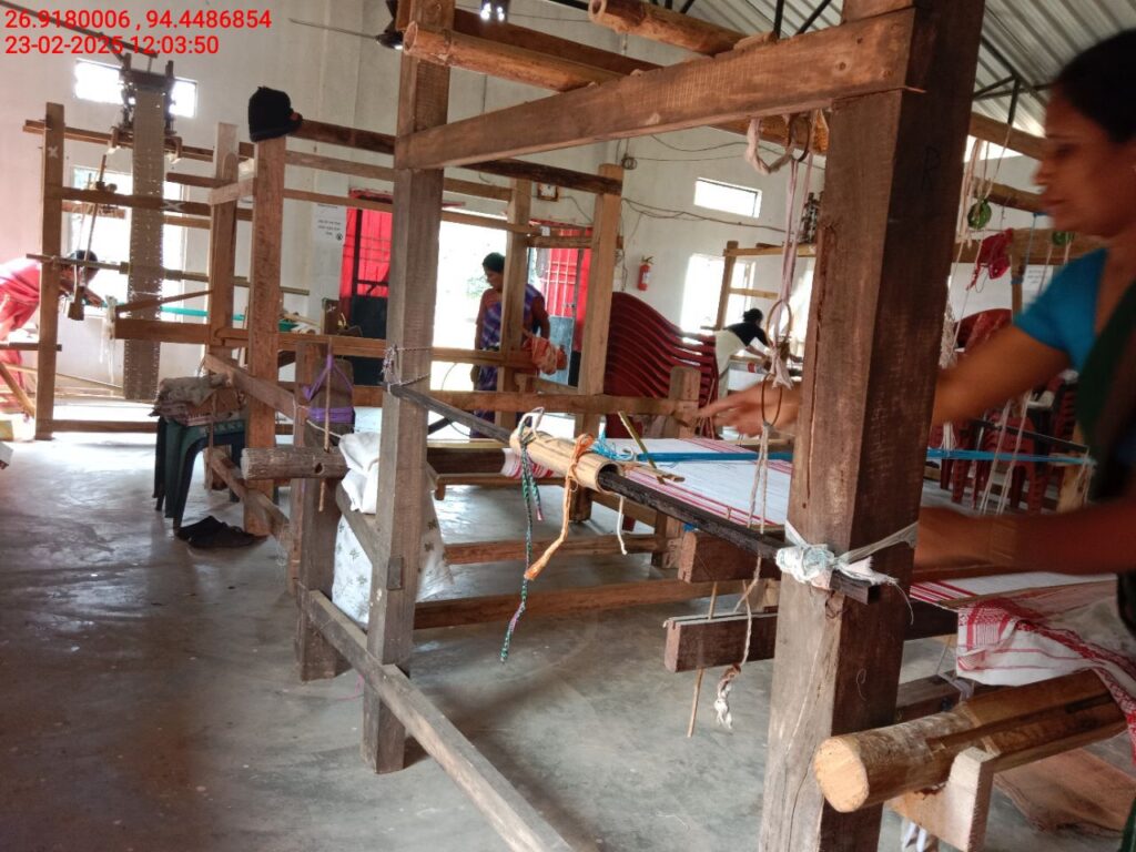 Jacquard Handloom Weaver training at IIE Incubation Centre, Hobai Pathar, batch 25833, 23-02-2025