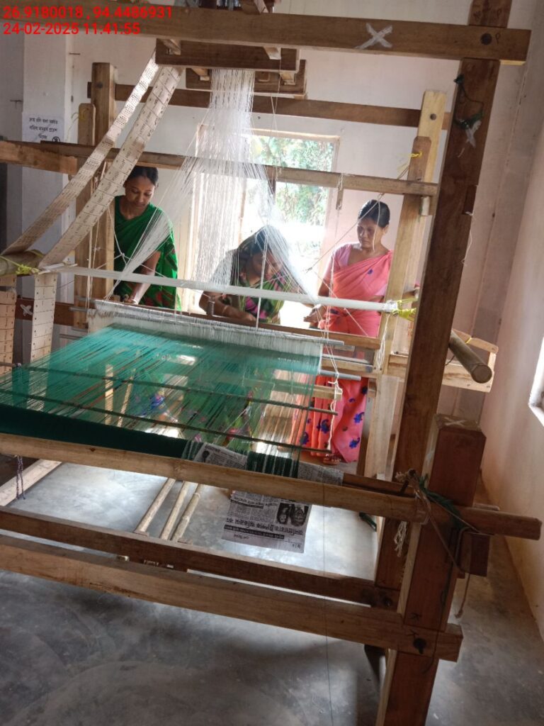 Jacquard Handloom Weaver training at IIE Incubation Centre, Hobai Pathar, batch 25833, 24-02-2025