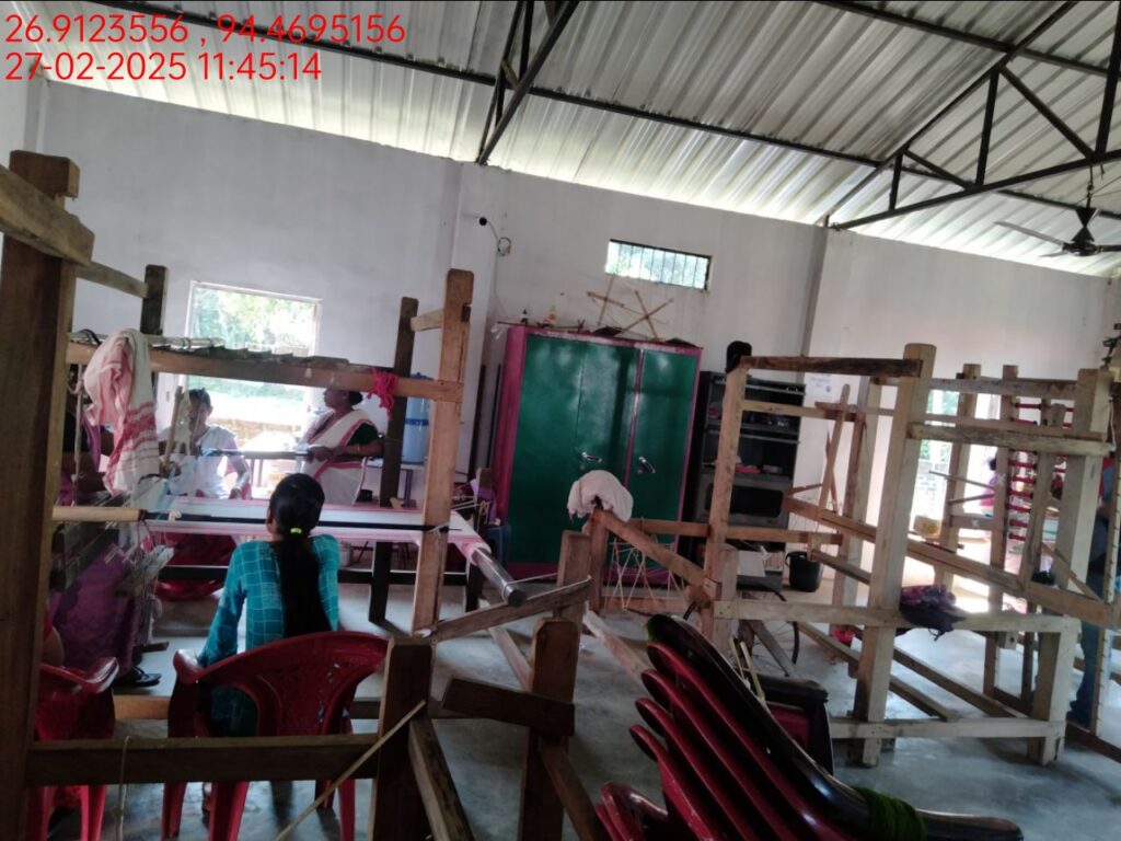Jacquard Handloom Weaver training at IIE Incubation Centre, Hobai Pathar, batch 25833, 27-02-2025