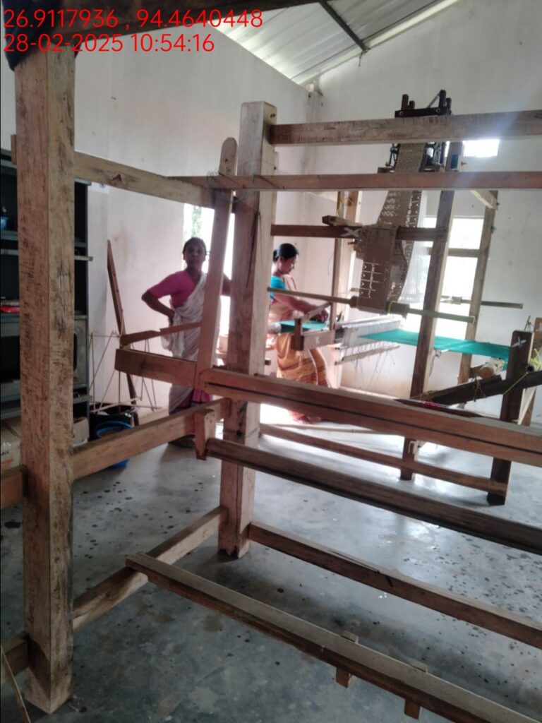 Jacquard Handloom Weaver training at IIE Incubation Centre, Hobai Pathar, batch 25833, 28-02-2025