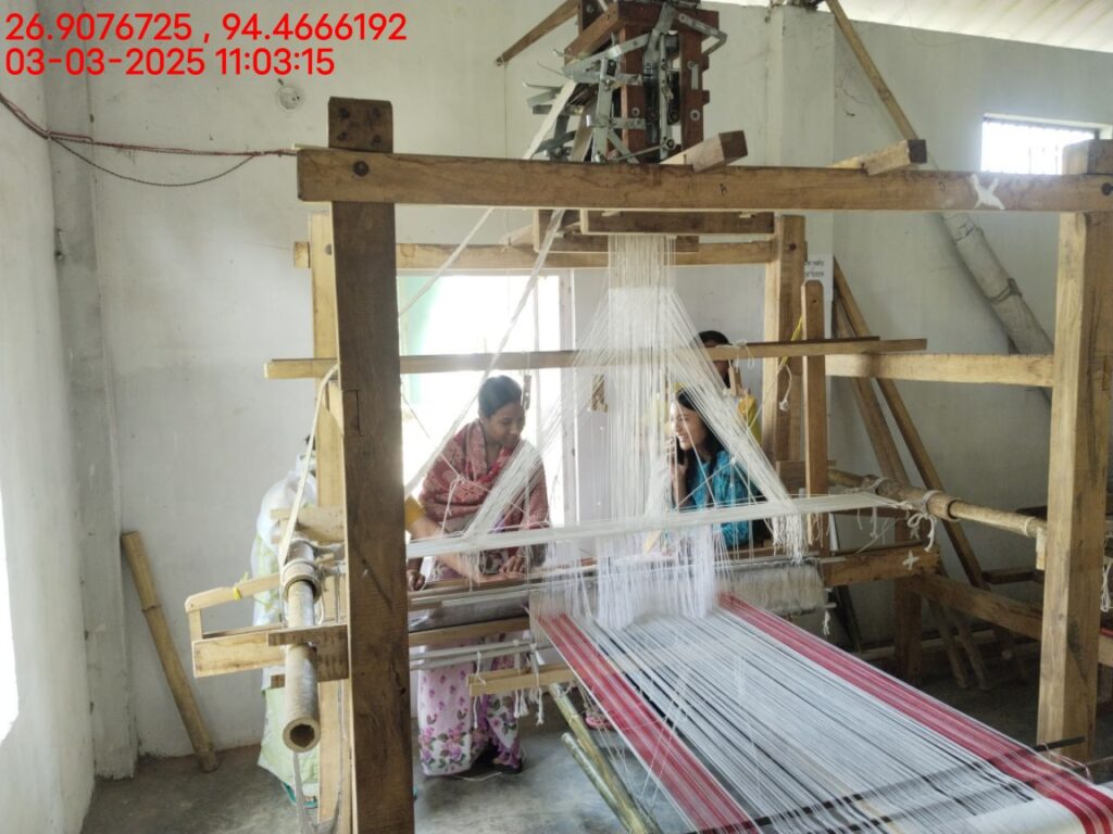 Jacquard Handloom Weaver training at IIE Incubation Centre, Hobai Pathar, batch 25833, 03-03-2025