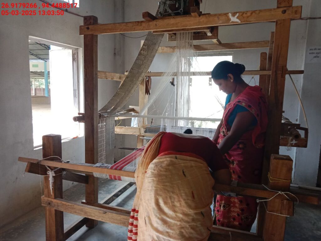 Jacquard Handloom Weaver training at IIE Incubation Centre, Hobai Pathar, batch 25833, 05-03-2025