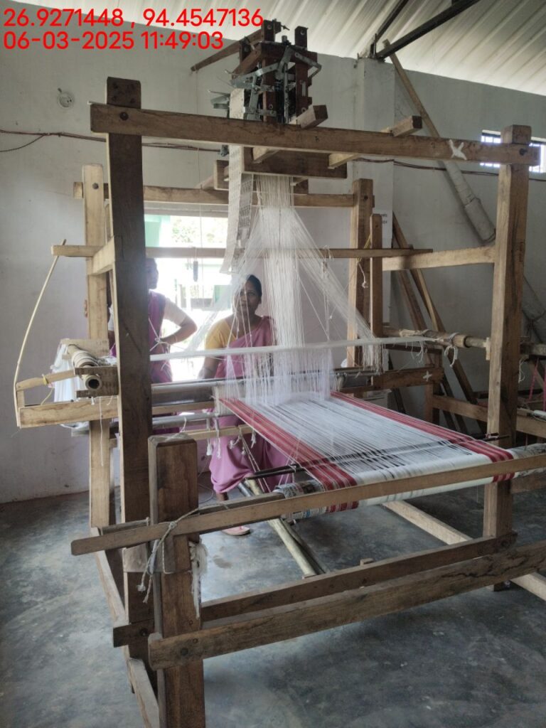 Jacquard Handloom Weaver training at IIE Incubation Centre, Hobai Pathar, batch 25833, 06-03-2025
