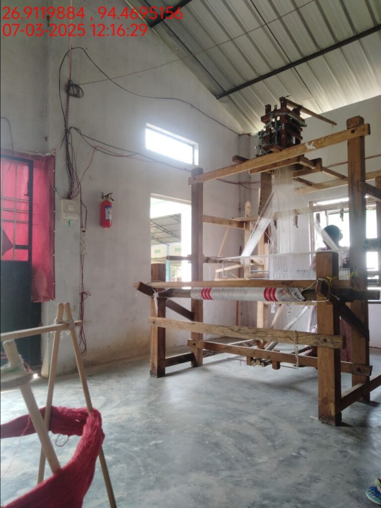 Jacquard Handloom Weaver training at IIE Incubation Centre, Hobai Pathar, batch 25833, 07-03-2025