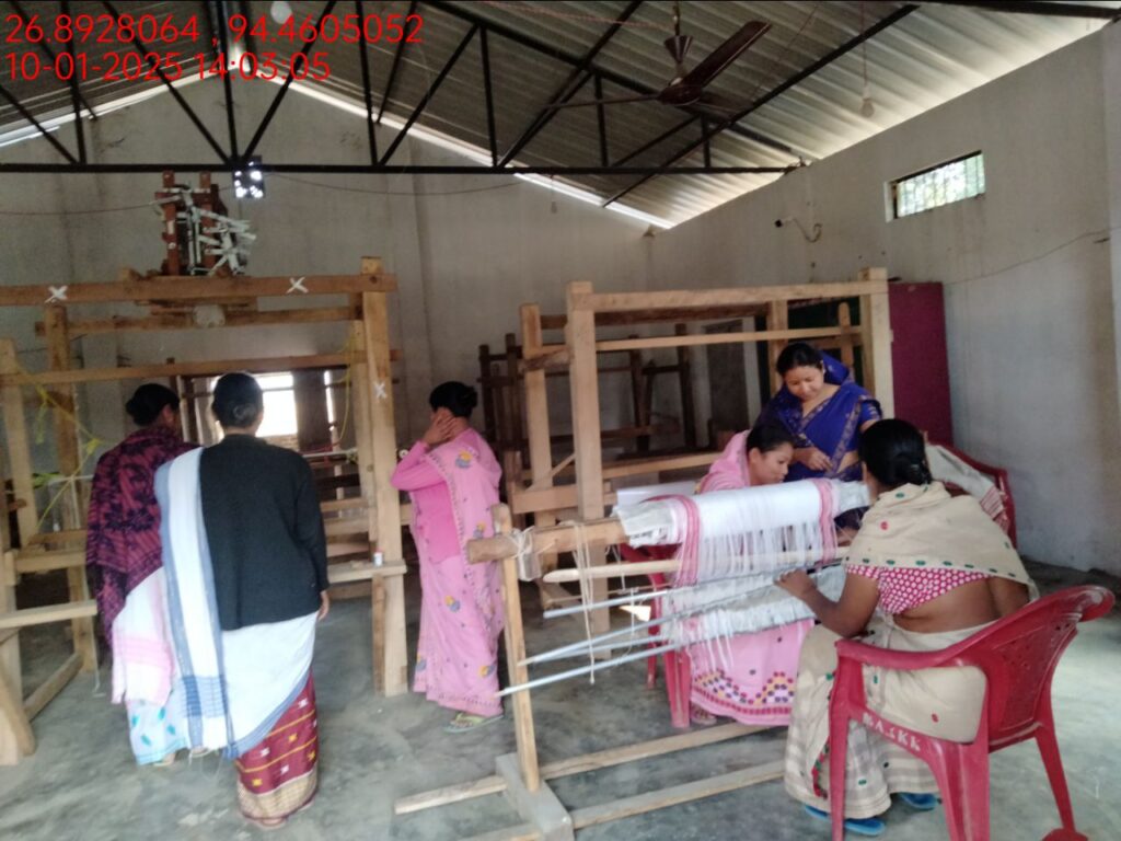 Jacquard Handloom Weaver training at IIE Incubation Centre, Hobai Pathar, batch 25834, 10-01-2025