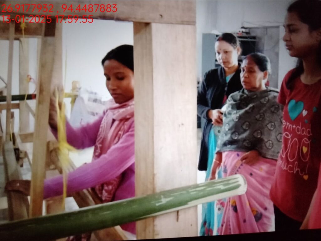 Jacquard Handloom Weaver training at IIE Incubation Centre, Hobai Pathar, batch 25834, 13-01-2025
