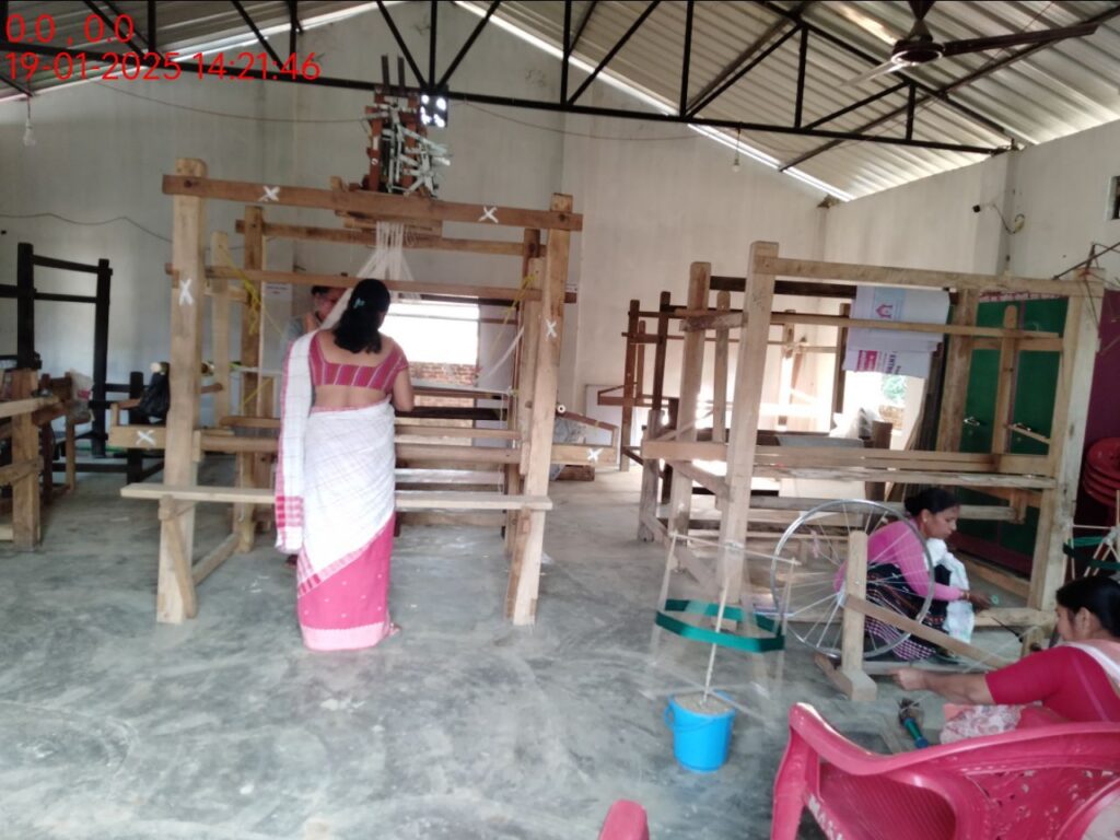 Jacquard Handloom Weaver training at IIE Incubation Centre, Hobai Pathar, batch 25834, 19-01-2025