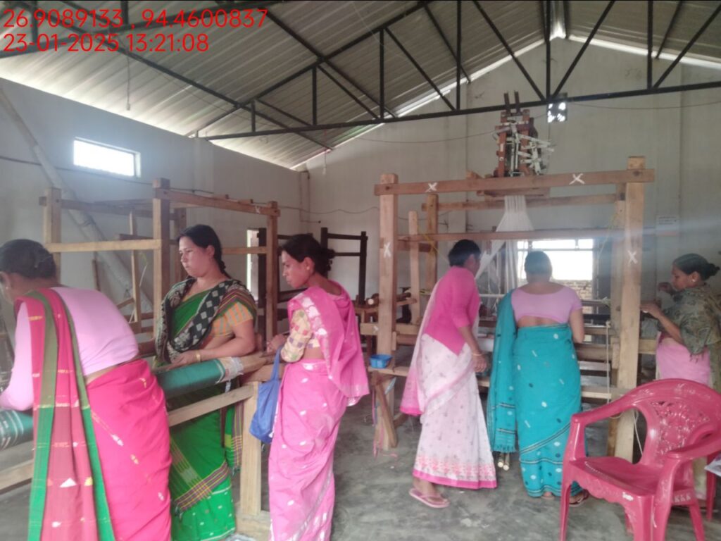 Jacquard Handloom Weaver training at IIE Incubation Centre, Hobai Pathar, batch 25834, 23-01-2025