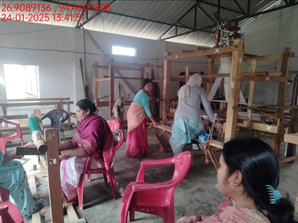 Jacquard Handloom Weaver training at IIE Incubation Centre, Hobai Pathar, batch 25834, 24-01-2025