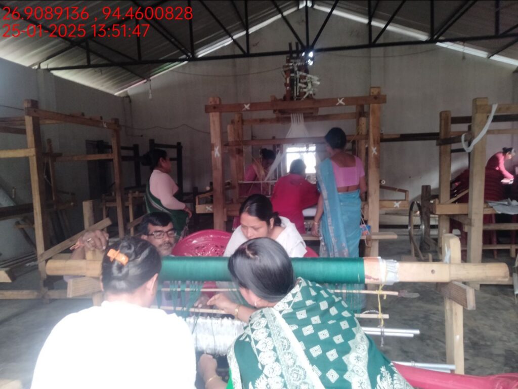 Jacquard Handloom Weaver training at IIE Incubation Centre, Hobai Pathar, batch 25834, 25-01-2025