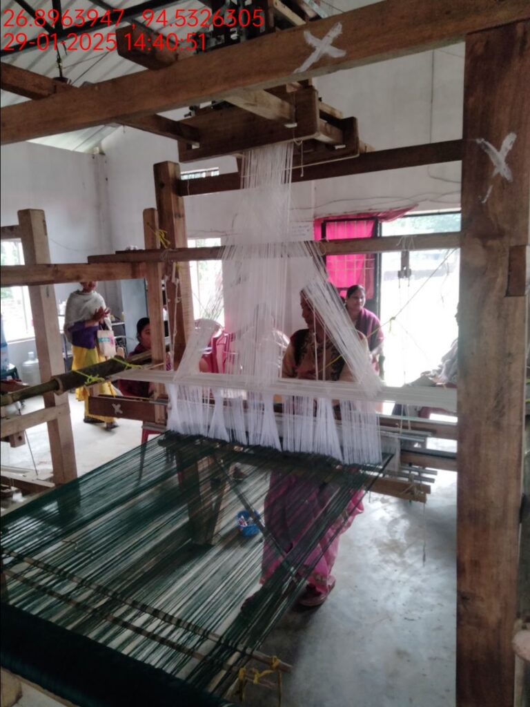 Jacquard Handloom Weaver training at IIE Incubation Centre, Hobai Pathar, batch 25834, 29-01-2025