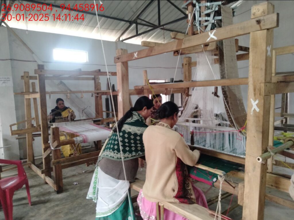 Jacquard Handloom Weaver training at IIE Incubation Centre, Hobai Pathar, batch 25834, 30-01-2025