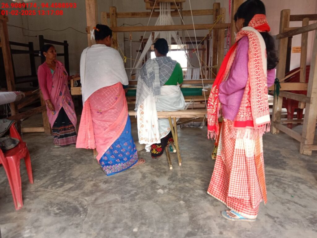 Jacquard Handloom Weaver training at IIE Incubation Centre, Hobai Pathar, batch 25834, 01-02-2025