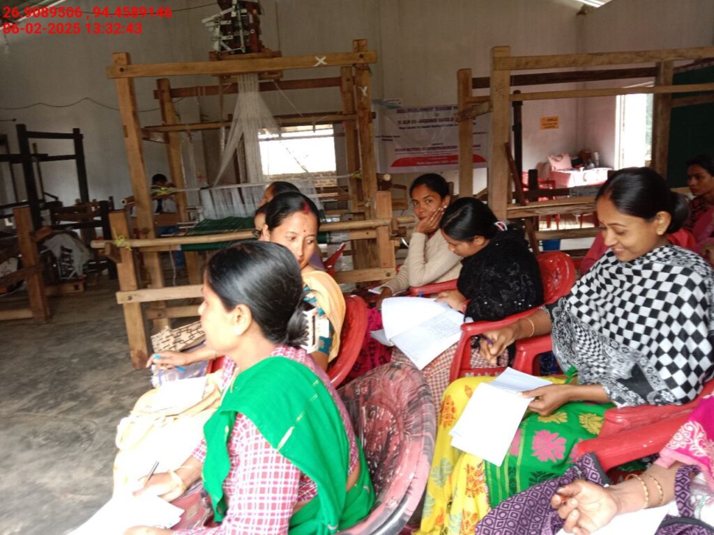 Jacquard Handloom Weaver training at IIE Incubation Centre, Hobai Pathar, batch 25834, 06-02-2025