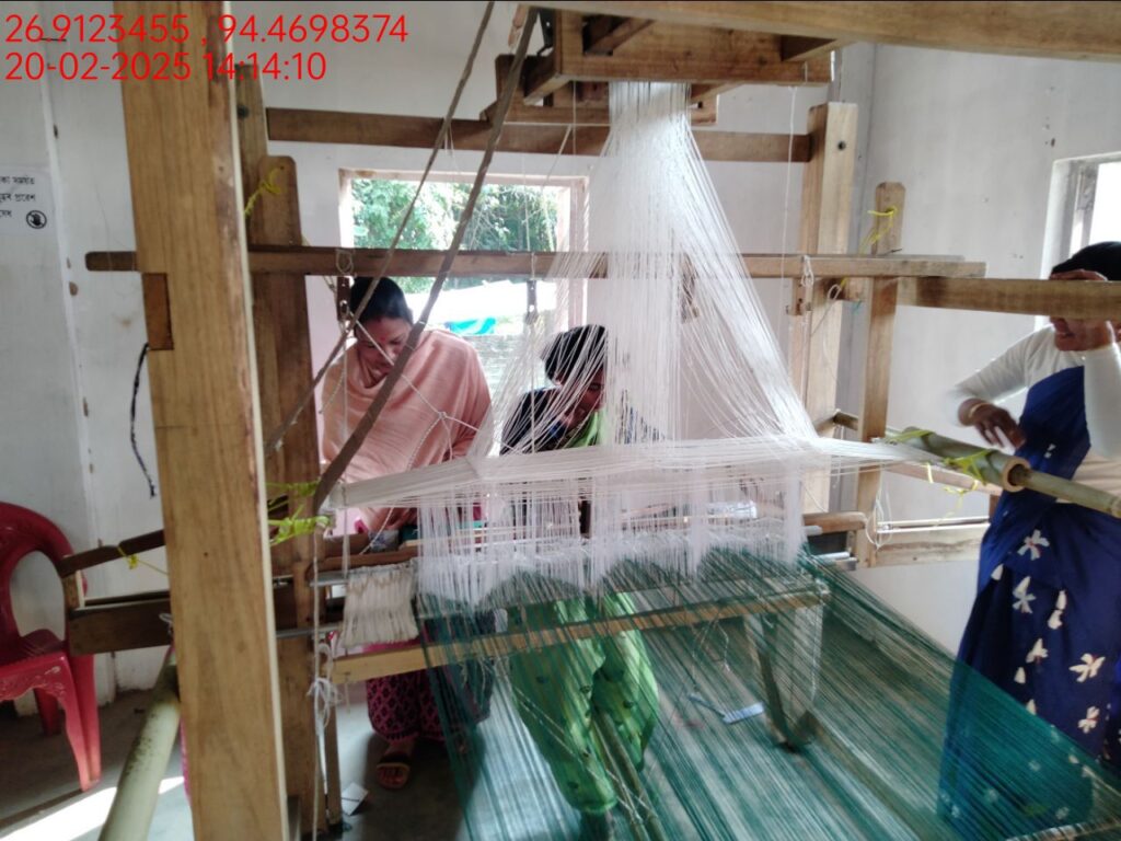 Jacquard Handloom Weaver training at IIE Incubation Centre, Hobai Pathar, batch 25834, 20-02-2025