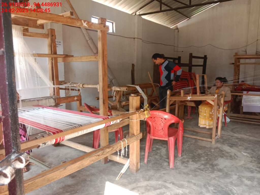 Jacquard Handloom Weaver training at IIE Incubation Centre, Hobai Pathar, batch 25834, 24-02-2025