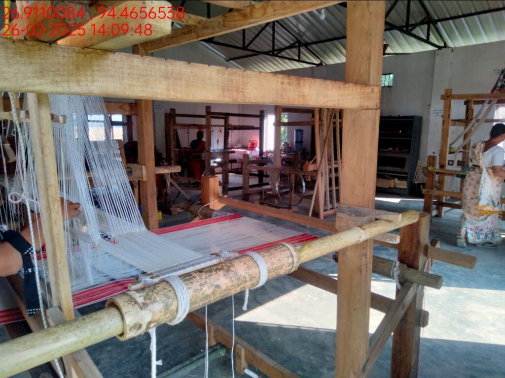 Jacquard Handloom Weaver training at IIE Incubation Centre, Hobai Pathar, batch 25834, 26-02-2025