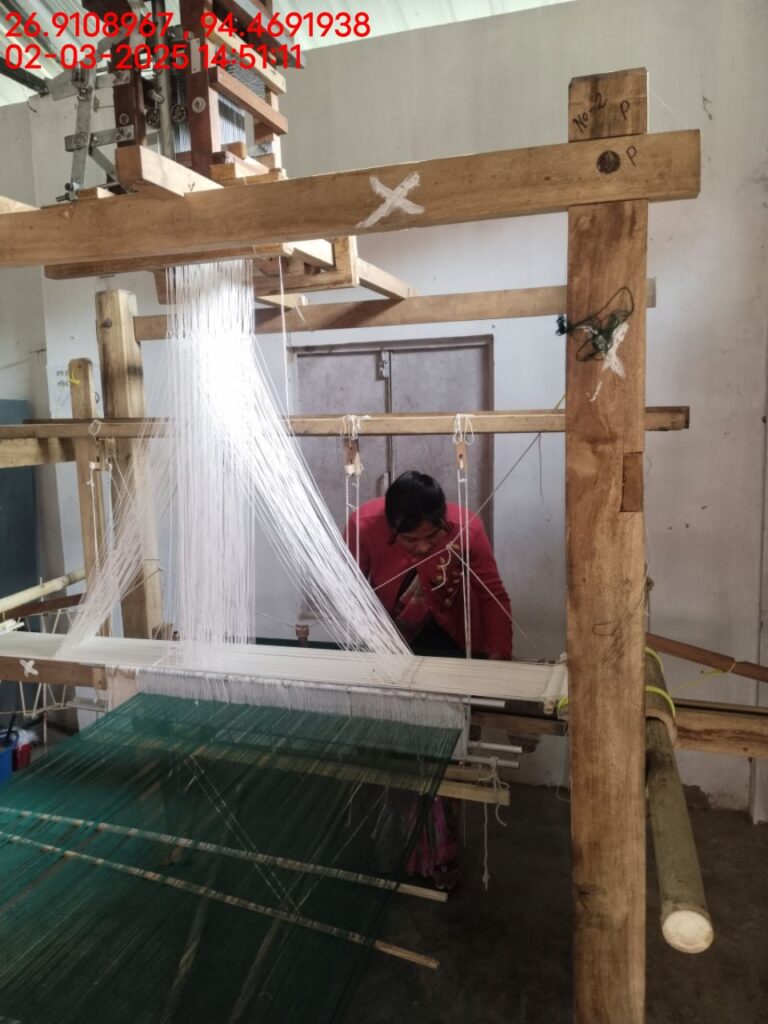 Jacquard Handloom Weaver training at IIE Incubation Centre, Hobai Pathar, batch 25834, 02-03-2025