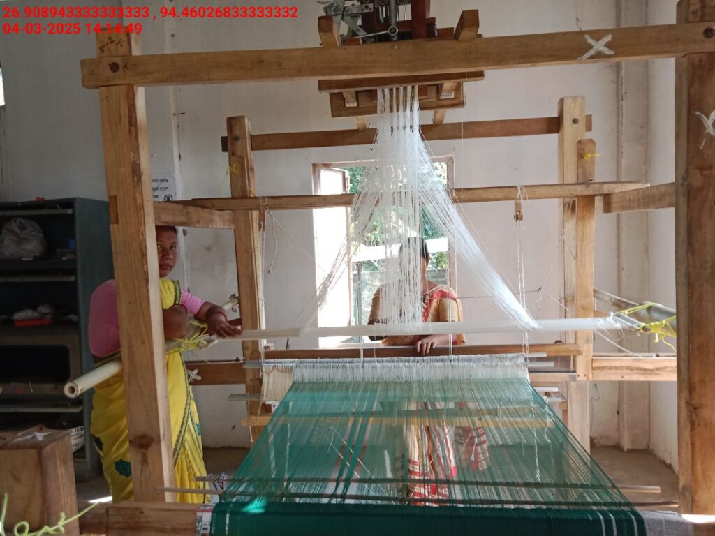 Jacquard Handloom Weaver training at IIE Incubation Centre, Hobai Pathar, batch 25834, 04-03-2025