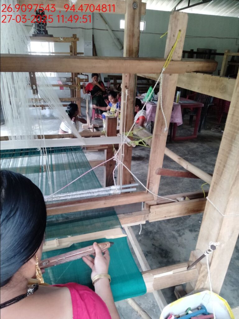 Jacquard Handloom Weaver training at IIE Incubation Centre, Hobai Pathar, batch 28460, 27-03-2025