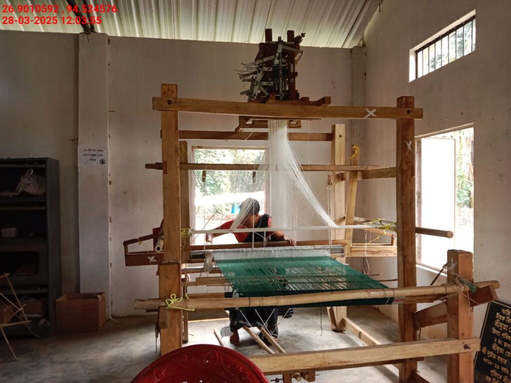 Jacquard Handloom Weaver training at IIE Incubation Centre, Hobai Pathar, batch 28460, 28-03-2025