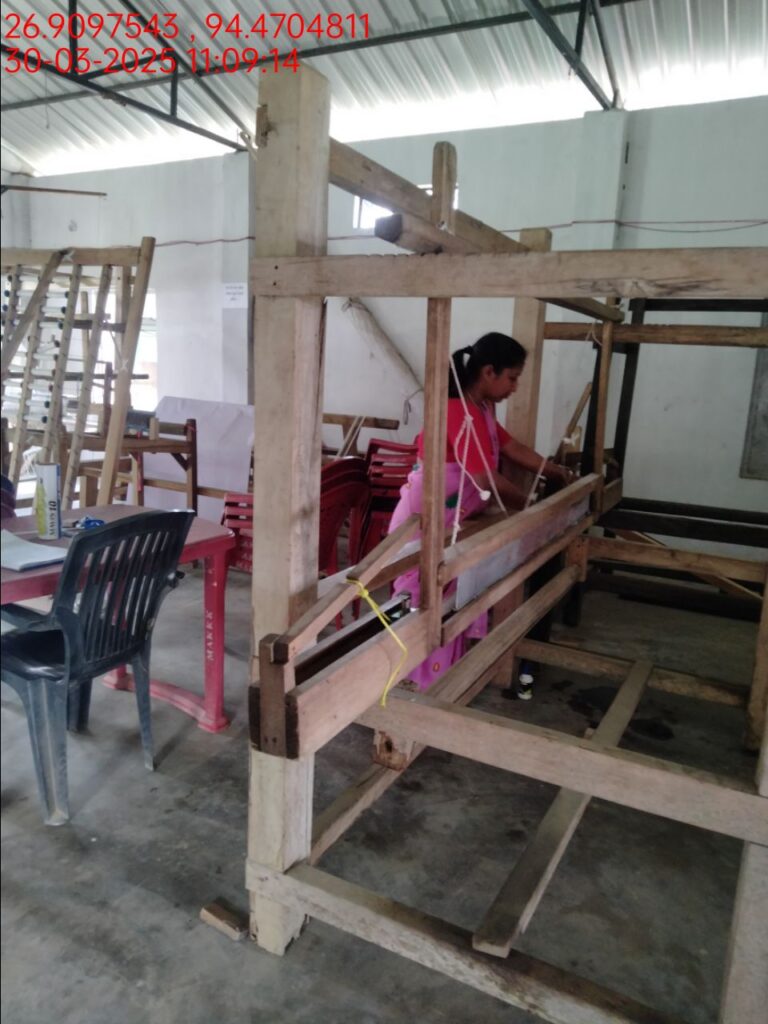 Jacquard Handloom Weaver training at IIE Incubation Centre, Hobai Pathar, batch 28460, 30-03-2025