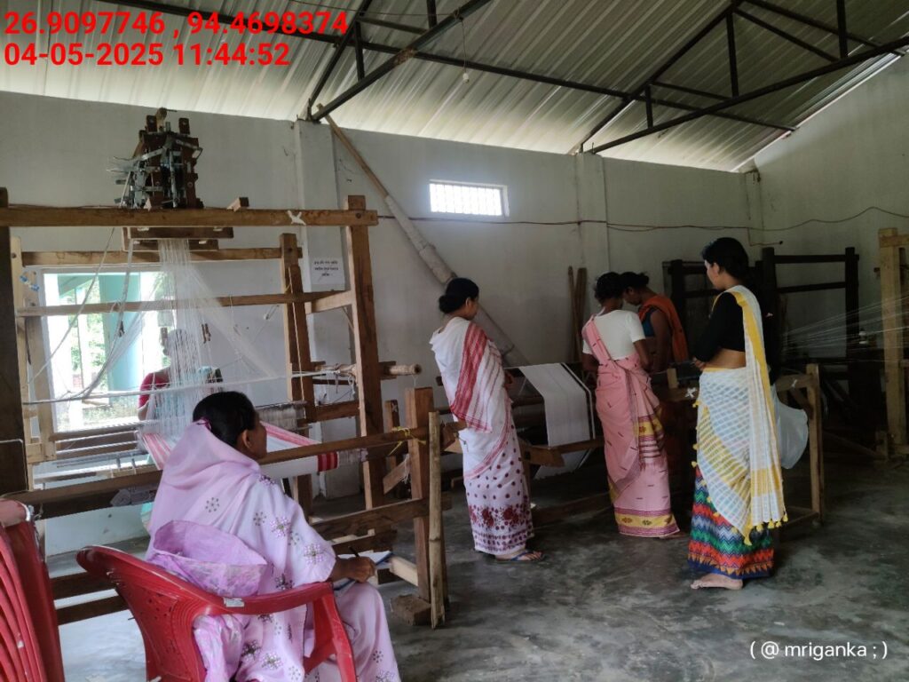 Jacquard Handloom Weaver training at IIE Incubation Centre, Hobai Pathar, batch 28460, 04-05-2025