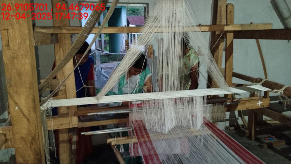 Jacquard Handloom Weaver training at IIE Incubation Centre, Hobai Pathar, batch 28844, 12-04-2025