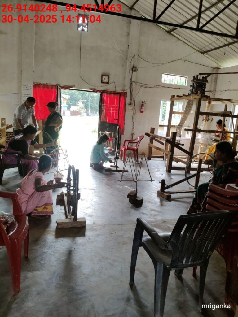 Jacquard Handloom Weaver training at IIE Incubation Centre, Hobai Pathar, batch 28844, 30-04-2025