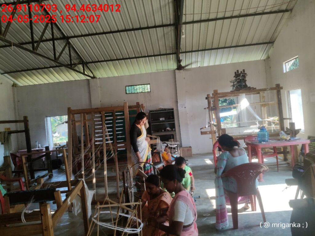 Jacquard Handloom Weaver training at IIE Incubation Centre, Hobai Pathar, batch 28844, 04-05-2025