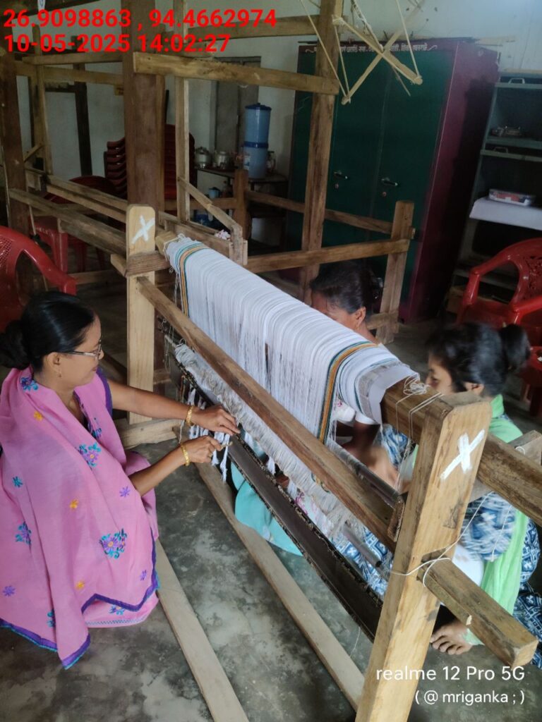 Jacquard Handloom Weaver training at IIE Incubation Centre, Hobai Pathar, batch 28844, 10-05-2025