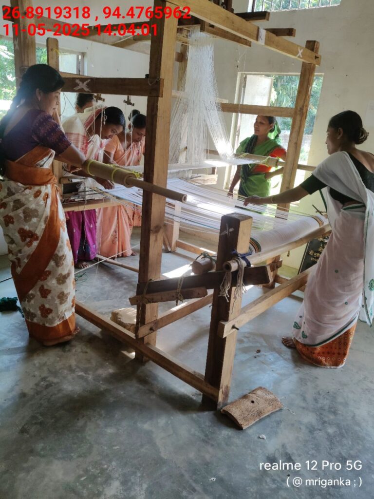 Jacquard Handloom Weaver training at IIE Incubation Centre, Hobai Pathar, batch 28844, 11-05-2025