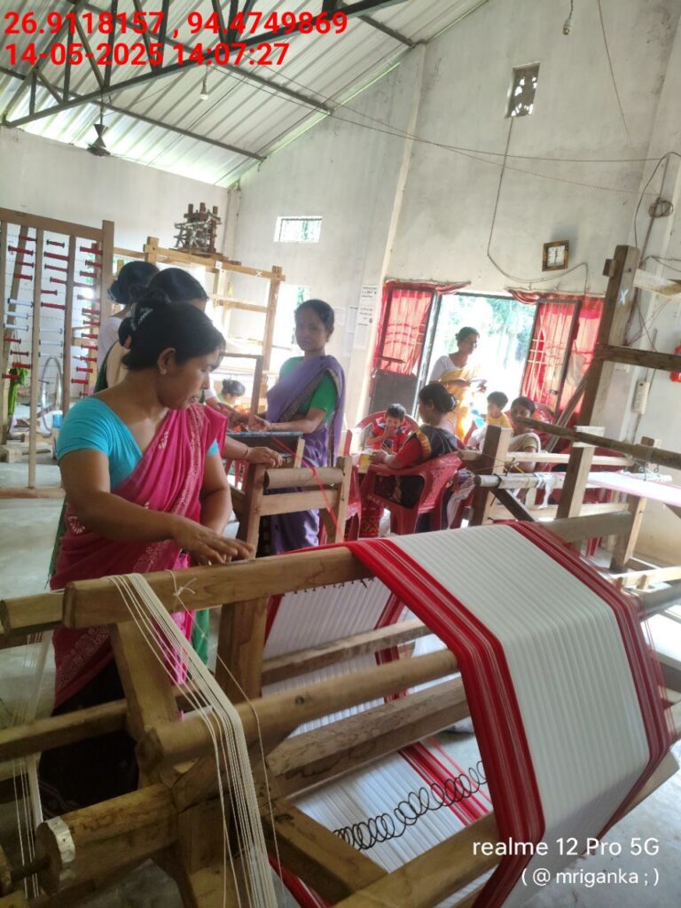 Jacquard Handloom Weaver training at IIE Incubation Centre, Hobai Pathar, batch 28844, 14-05-2025