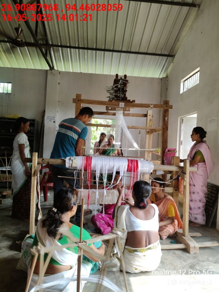Jacquard Handloom Weaver training at IIE Incubation Centre, Hobai Pathar, batch 28844, 16-05-2025