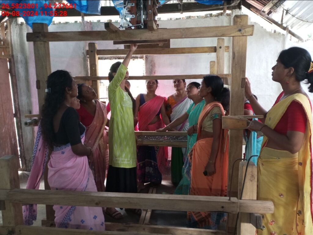 Jacquard Handloom Weaver training at IIE Incubation Centre, Jorhat, batch 22354, 06-08-2024