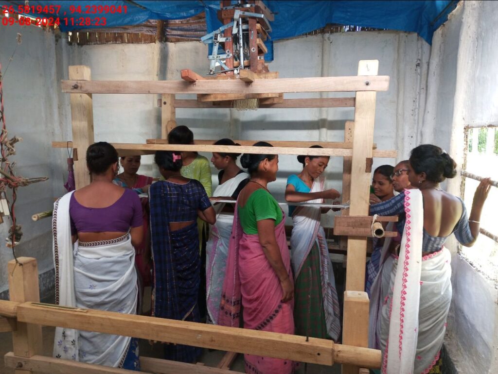 Jacquard Handloom Weaver training at IIE Incubation Centre, Jorhat, batch 22354, 09-08-2024