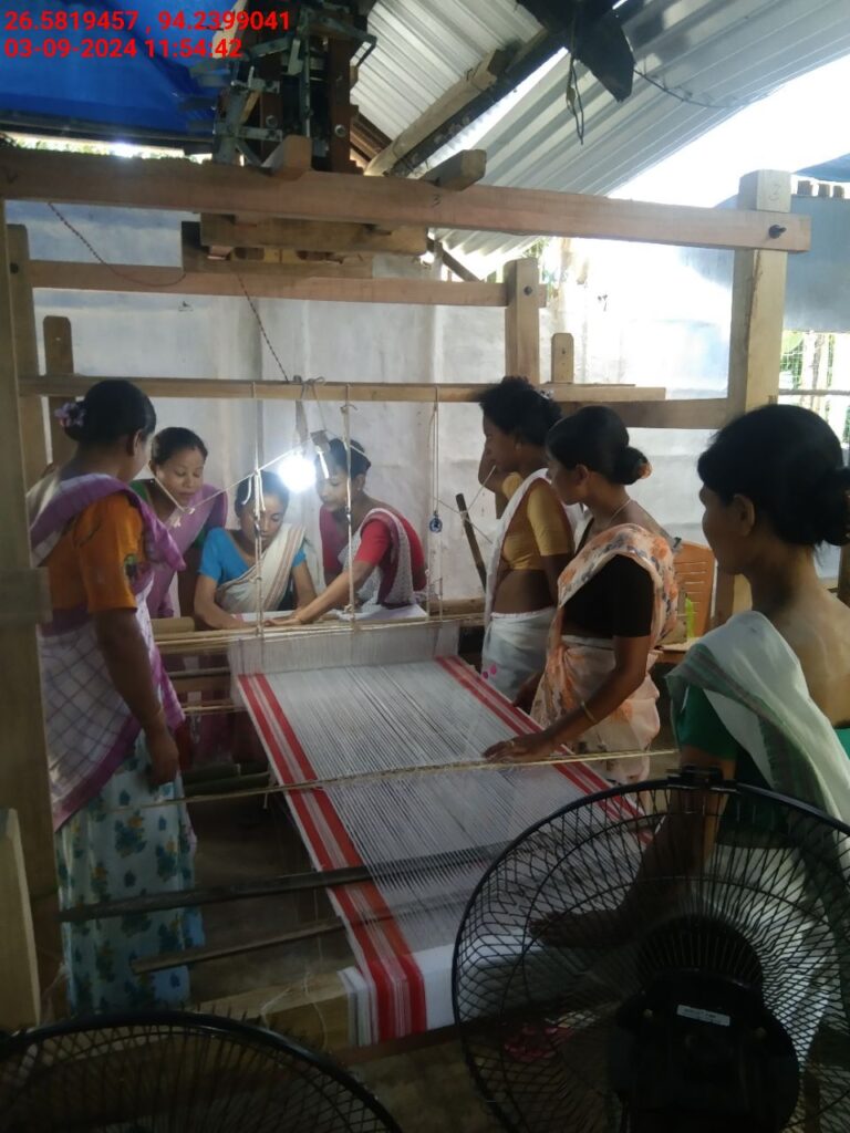 Jacquard Handloom Weaver training at IIE Incubation Centre, Jorhat, batch 22354, 03-09-2024