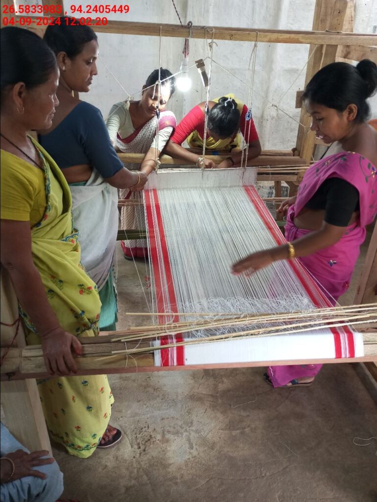 Jacquard Handloom Weaver training at IIE Incubation Centre, Jorhat, batch 22354, 04-09-2024