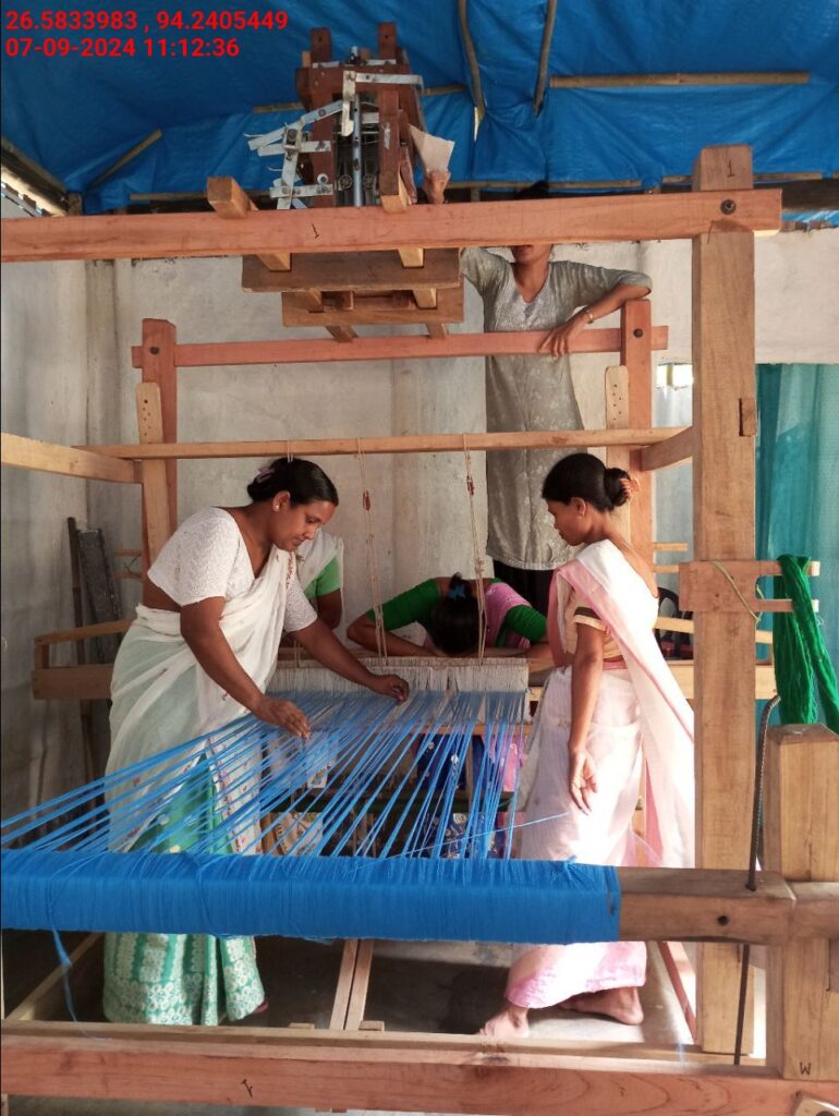Jacquard Handloom Weaver training at IIE Incubation Centre, Jorhat, batch 22354, 07-09-2024