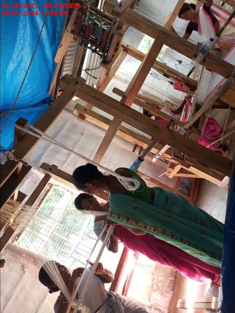 Jacquard Handloom Weaver training at IIE Incubation Centre, Jorhat, batch 22354, 20-09-2024
