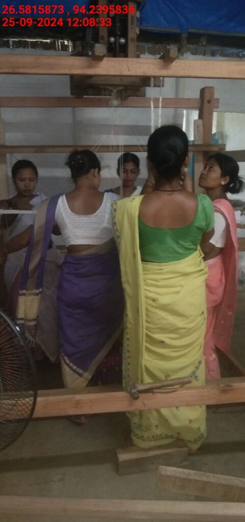 Jacquard Handloom Weaver training at IIE Incubation Centre, Jorhat, batch 22354, 25-09-2024