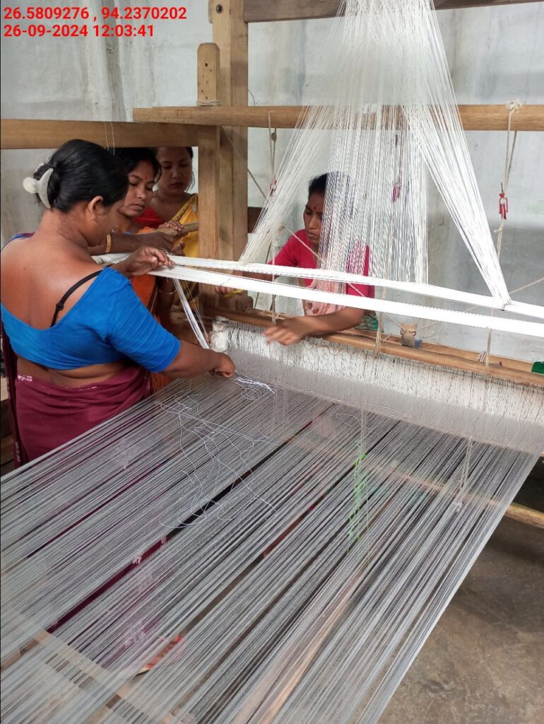 Jacquard Handloom Weaver training at IIE Incubation Centre, Jorhat, batch 22354, 26-09-2024