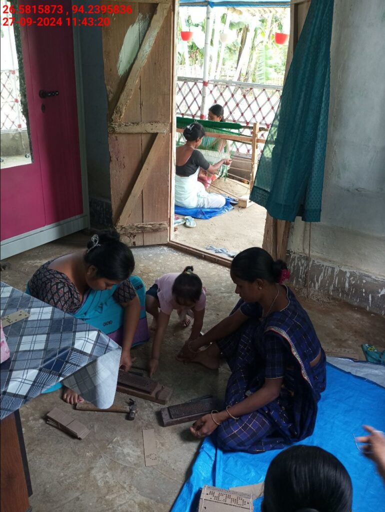 Jacquard Handloom Weaver training at IIE Incubation Centre, Jorhat, batch 22354, 27-09-2024