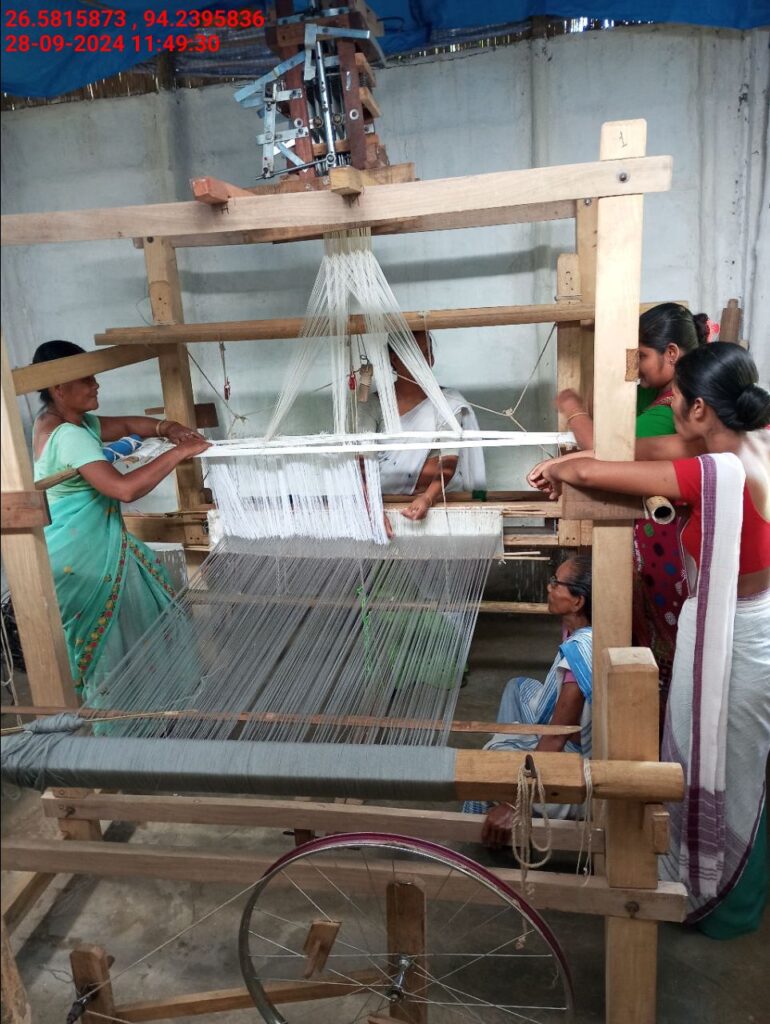 Jacquard Handloom Weaver training at IIE Incubation Centre, Jorhat, batch 22354, 28-09-2024