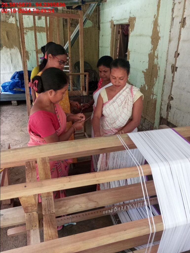 Jacquard Handloom Weaver training at IIE Incubation Centre, Jorhat, batch 22354, 02-10-2024
