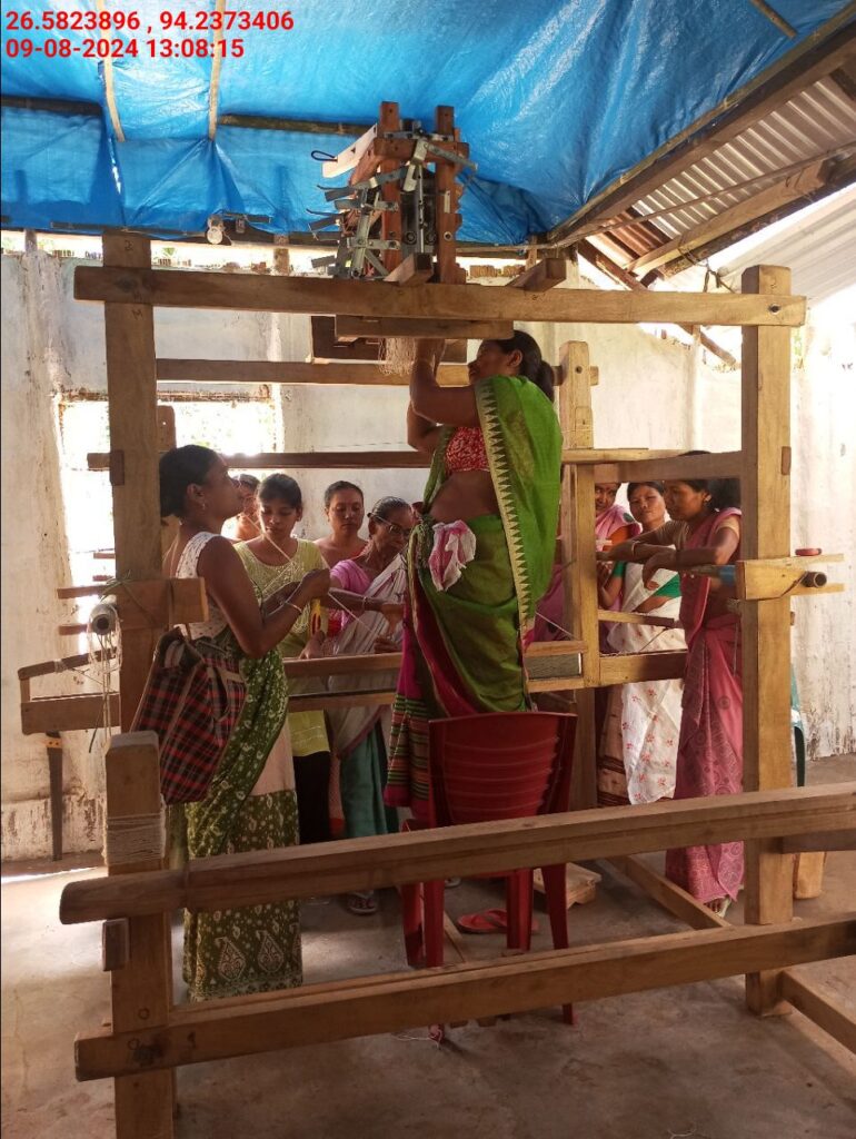 Jacquard Handloom Weaver training at IIE Incubation Centre, Jorhat, batch 23030, 09-08-2024