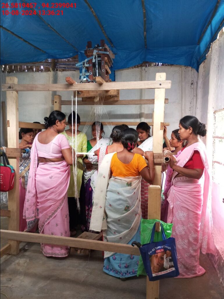 Jacquard Handloom Weaver training at IIE Incubation Centre, Jorhat, batch 23030, 10-08-2024
