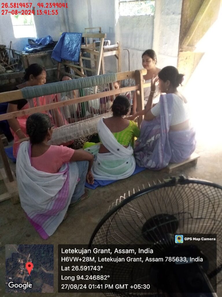 Jacquard Handloom Weaver training at IIE Incubation Centre, Jorhat, batch 23030, 27-08-2024