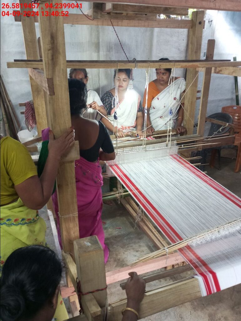 Jacquard Handloom Weaver training at IIE Incubation Centre, Jorhat, batch 23030, 04-09-2024