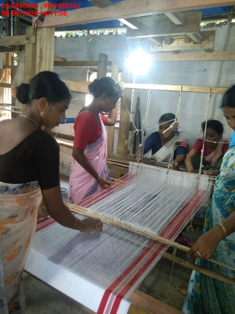 Jacquard Handloom Weaver training at IIE Incubation Centre, Jorhat, batch 23030, 06-09-2024